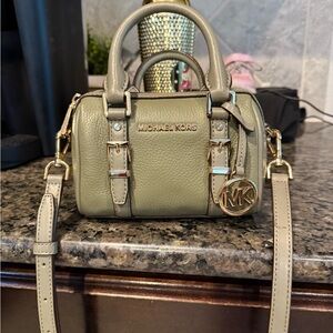 Michael Kors Olive Green Satchel Bag